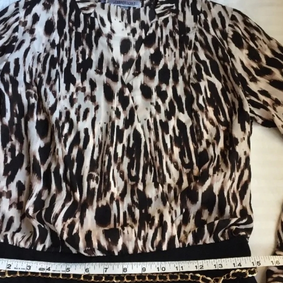 JLO JENNIFER LOPEZ Animal JUMPSUIT Size: 8 (MEDIUM) New  Chain ROMPER - Picture 5 of 11